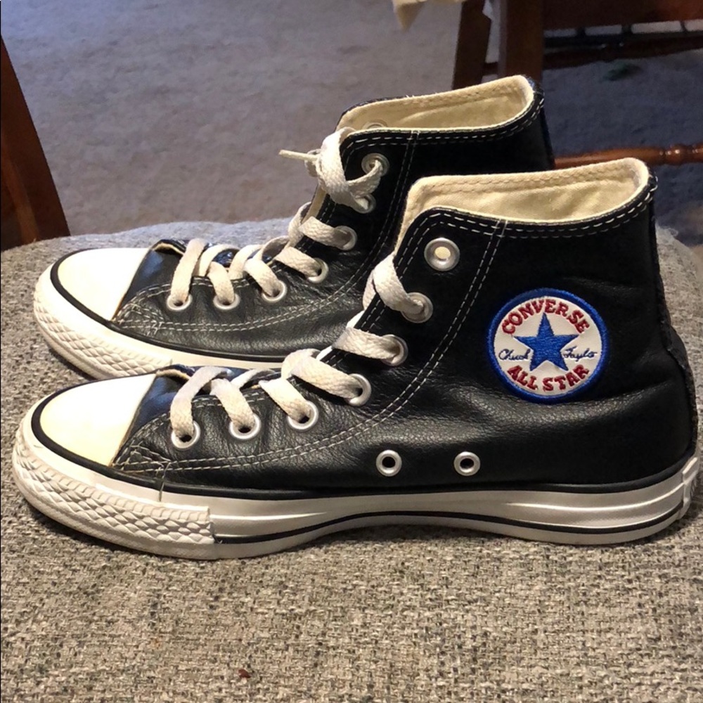 Leather Converse